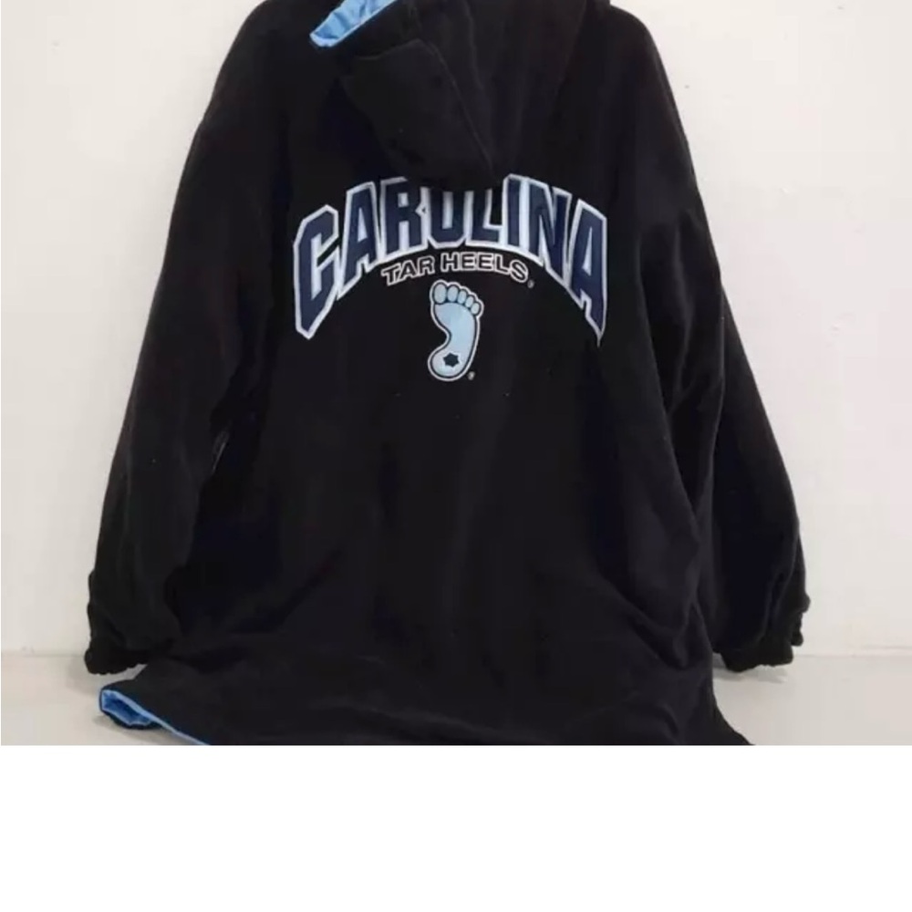 Mens Colosseum North Carolina Tar Heels UNC Reversible Fleece  Coat Jacket - Picture 6 of 9